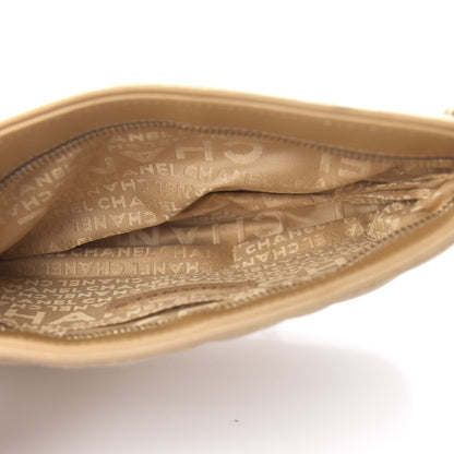 Chanel Satin Lambskin Quilted CC Tassel Shoulder Bag Beige 5 of 11