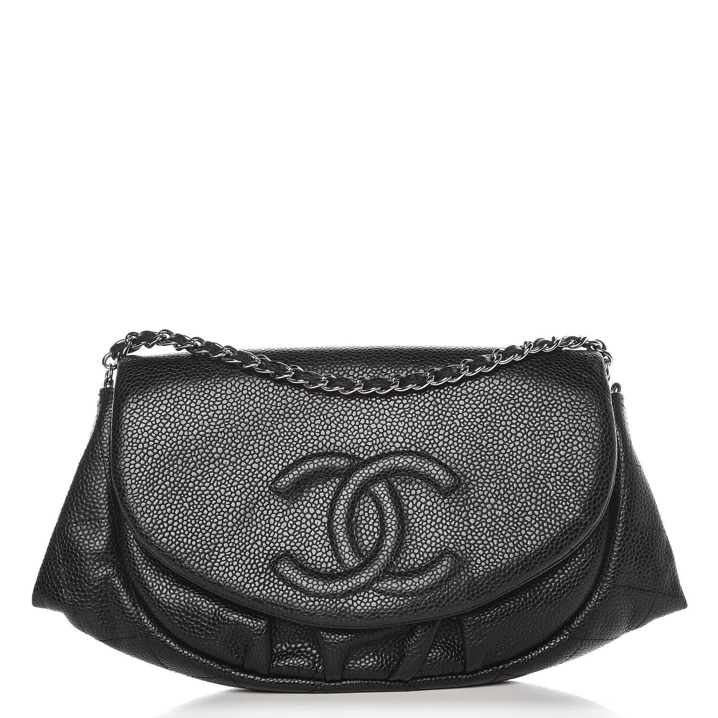 Caviar Half Moon Wallet On Chain WOC Black