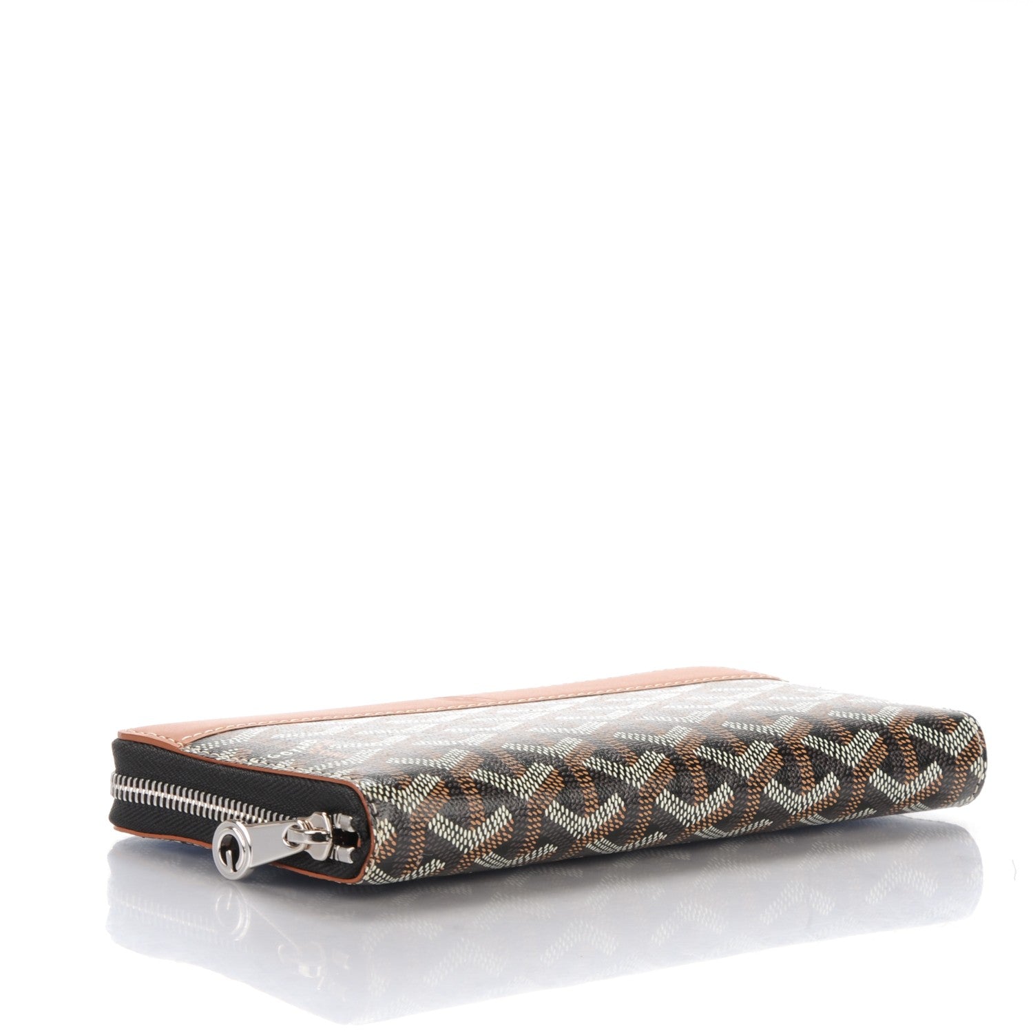 Goyard Goyardine Matignon Zip Around GM Wallet Black Gold 4 of 6