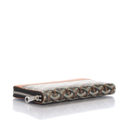 Goyard Goyardine Matignon Zip Around GM Wallet Black Gold 4 of 6
