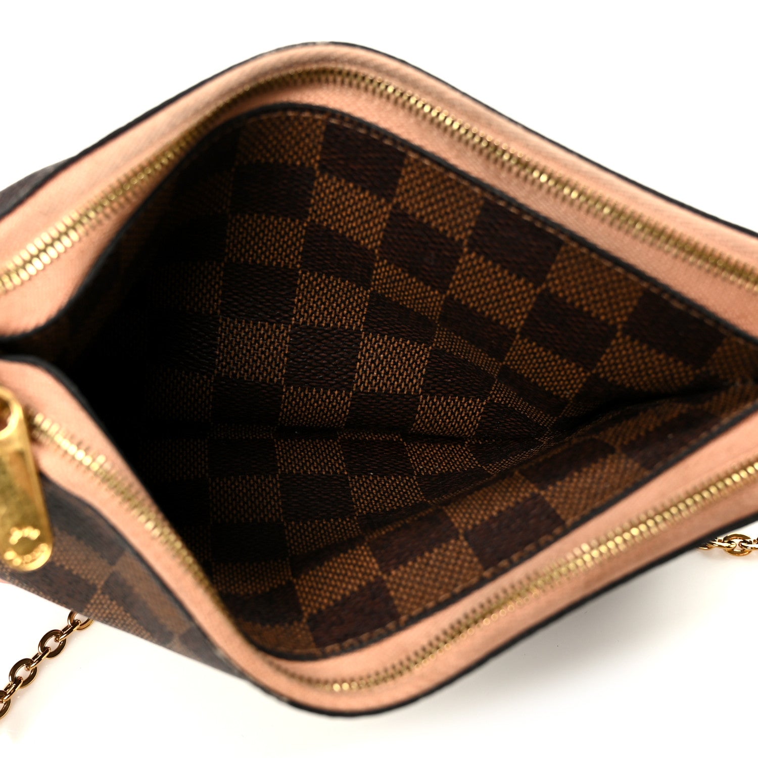 Louis Vuitton Damier Ebene Double Zip Pochette 1858031 – FASHIONPHILE