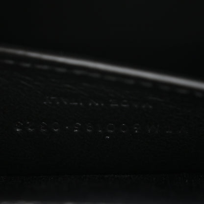 Saint Laurent Grain De Poudre Textured Mixed Matelasse Triquilt Medium Monogram Satchel Black 7 of 11