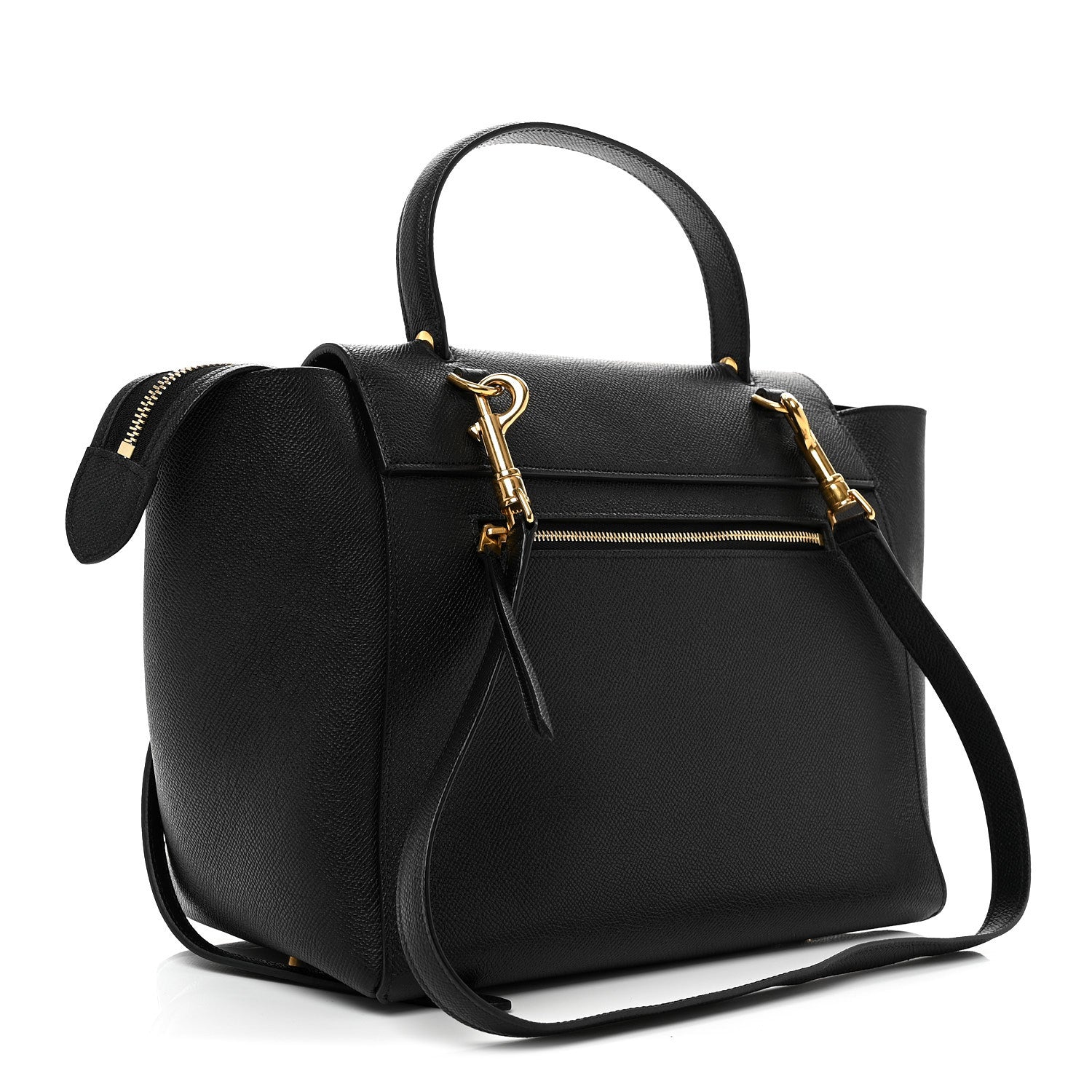 Celine Grained Calfskin Mini Belt Bag Black 3 of 11