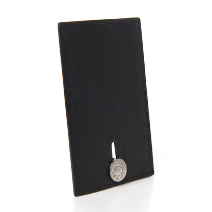 Hermes Epsom Diabolo Card Holder Case Black 2 of 7
