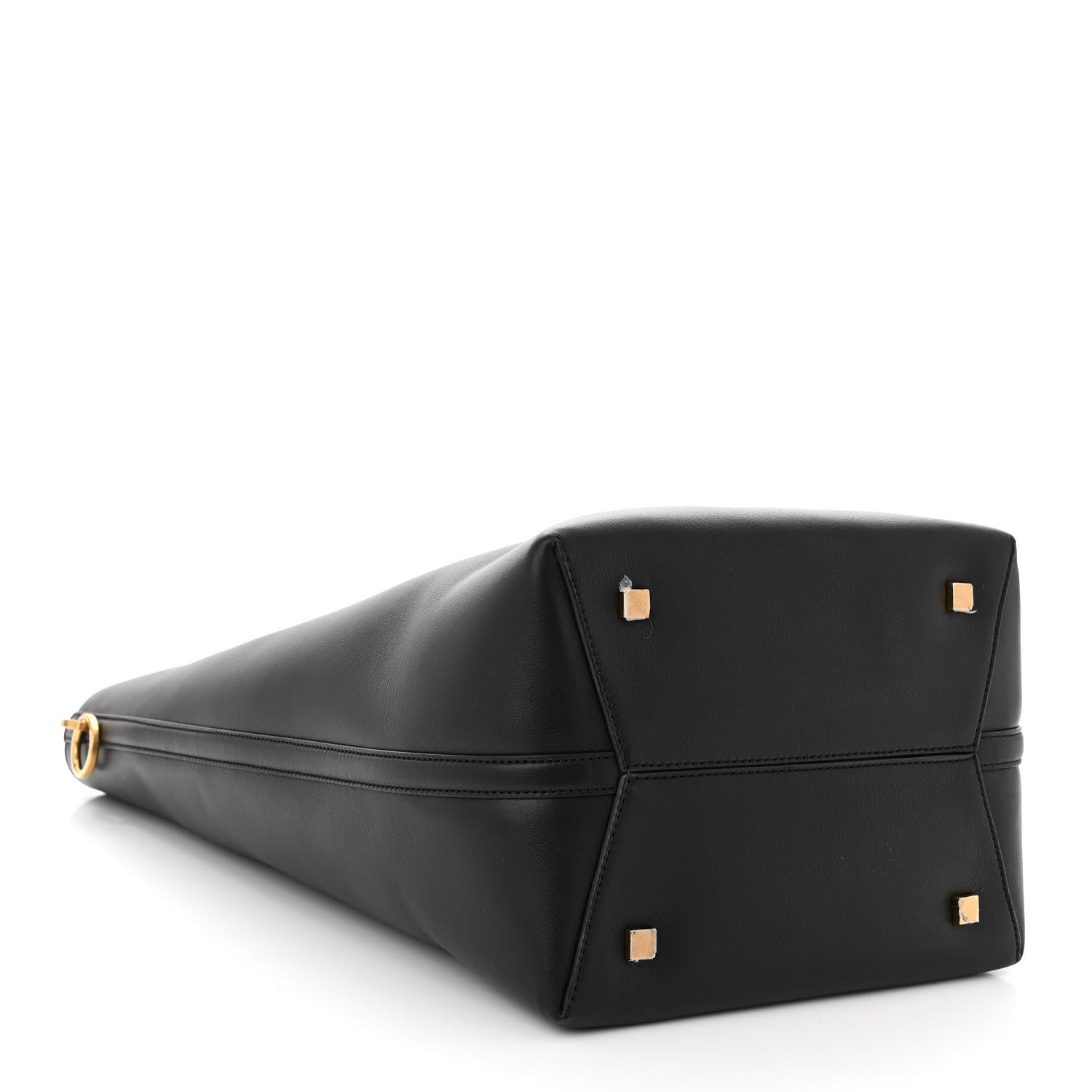 Saint Laurent Shiny Calfskin Le 37 Long Bucket Bag Black 5 of 11