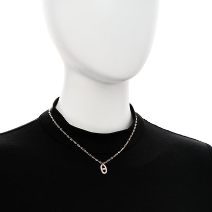 Hermes 18K Rose Gold Diamond PM New Farandole Pendant Necklace ST 2 of 6