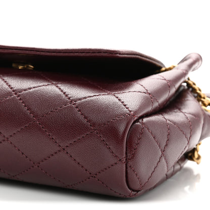 Saint Laurent Lambskin Quilted Monogram Mini Nolita Rouge Cabernet 10 of 10