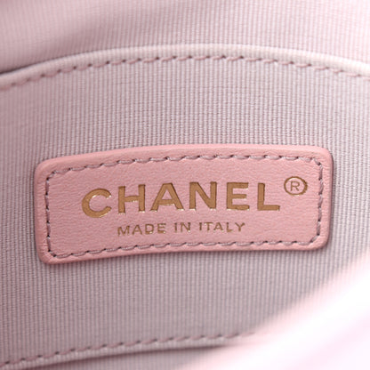 Chanel Calfskin Quilted Pearl Small About Pearls Hobo Bag Light Pink 6 of 11