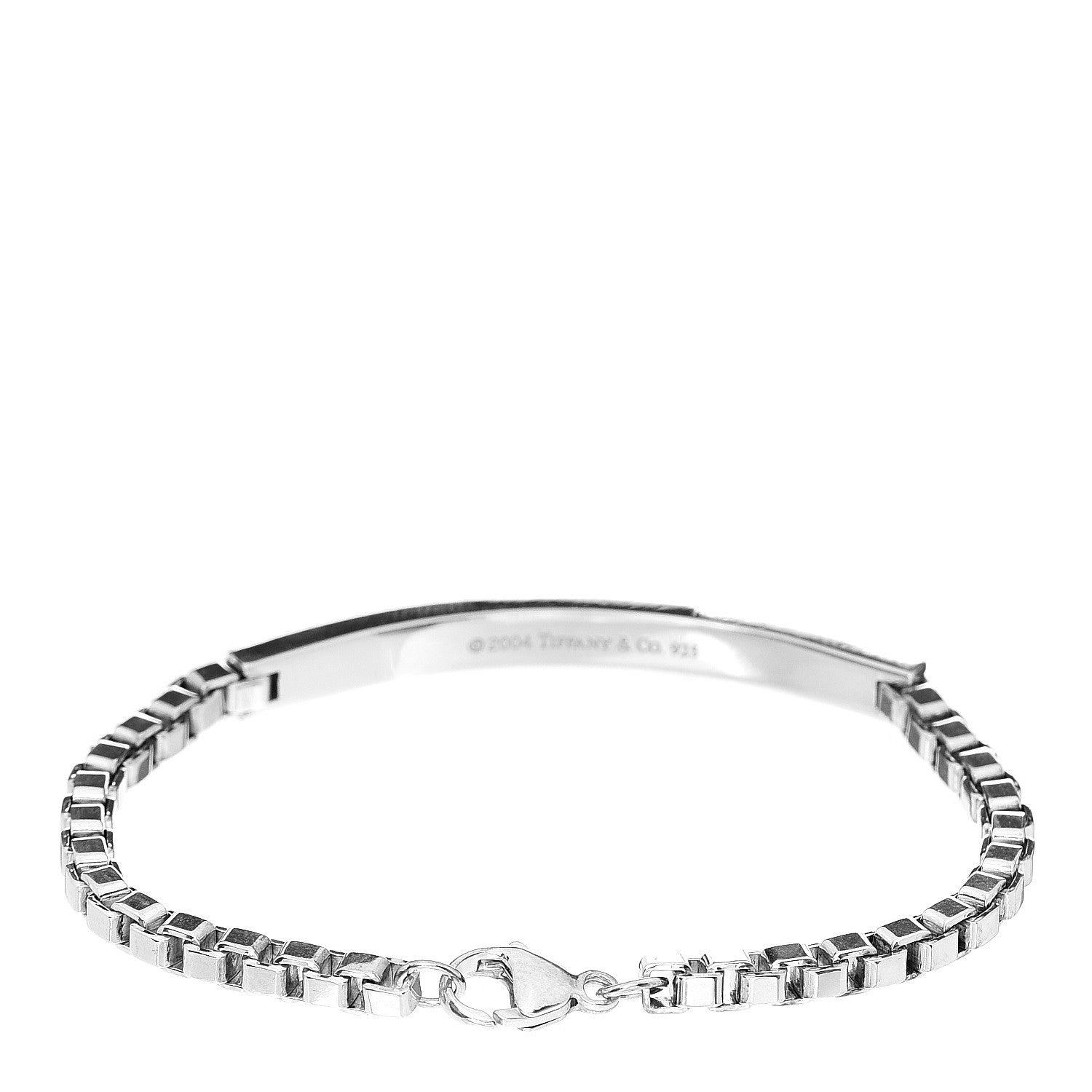 Tiffany Sterling Silver Venetian Link ID Bracelet 2 of 3
