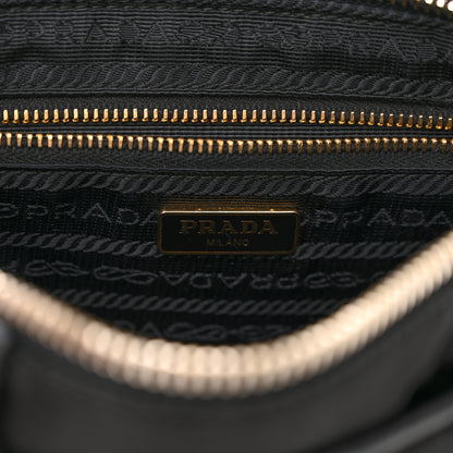 Prada Tessuto Nylon Saffiano Crossbody Bag Black 6 of 15