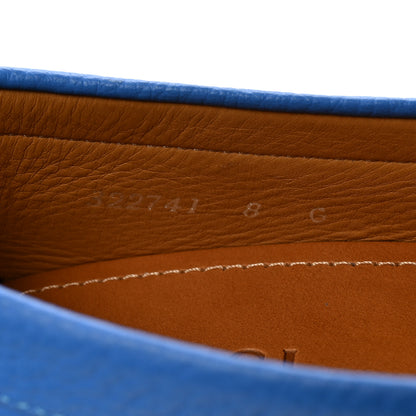 Gucci Calfskin Web Mens Horsebit Driver Loafers 8 Blue 9 of 10