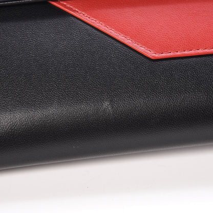 Chanel Lambskin Airlines Wallet On Chain WOC Blue Black Red 11 of 12