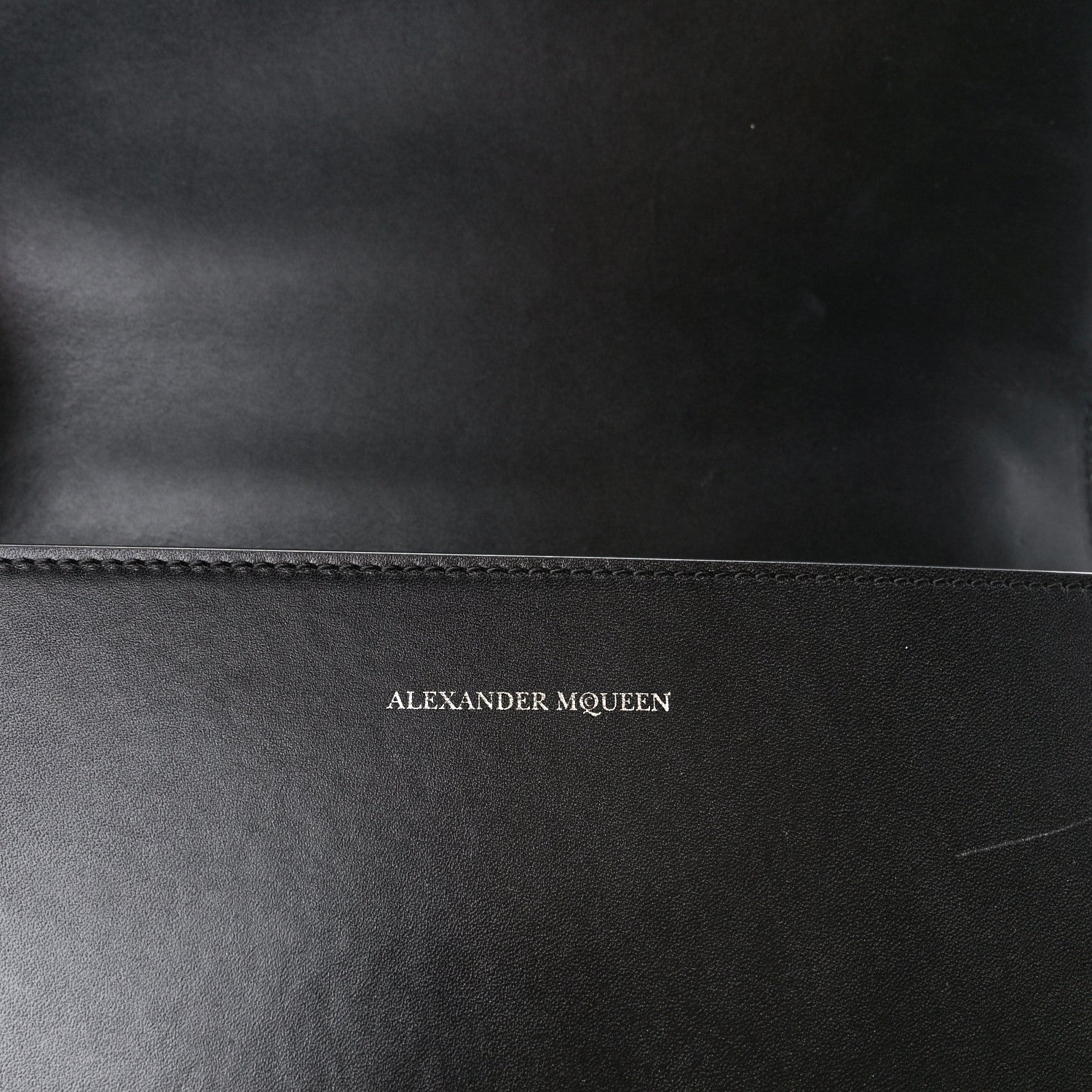 Alexander McQueen Calfskin Knuckle Shoulder Bag Black 6 of 14
