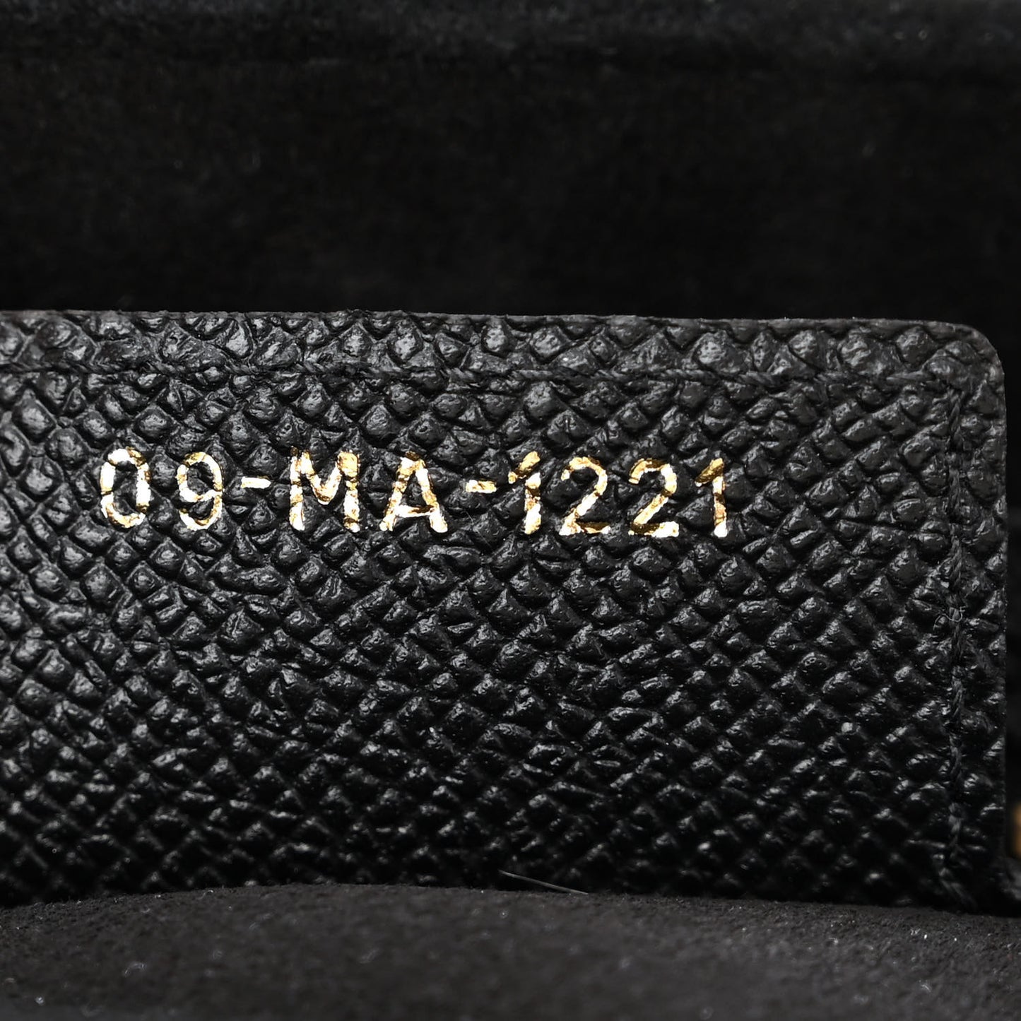 Grained Calfskin Saddle Bag Black