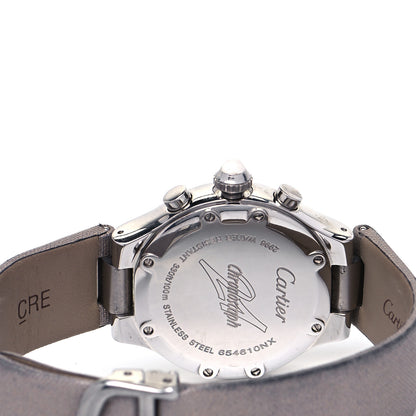 Cartier Stainless Steel Satin 32mm Must 21 Chronoscaph Quartz Watch Pink 4 of 4
