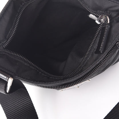 Prada Nylon Vela Flat Messenger Bag Black 5 of 10
