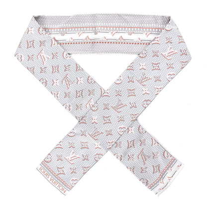 Louis Vuitton Silk Monodots Bandeau Light Blue 1 of 3