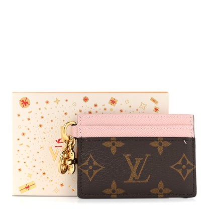 Louis Vuitton Monogram LV Charms Card Holder Rose Ballerine 10 of 10