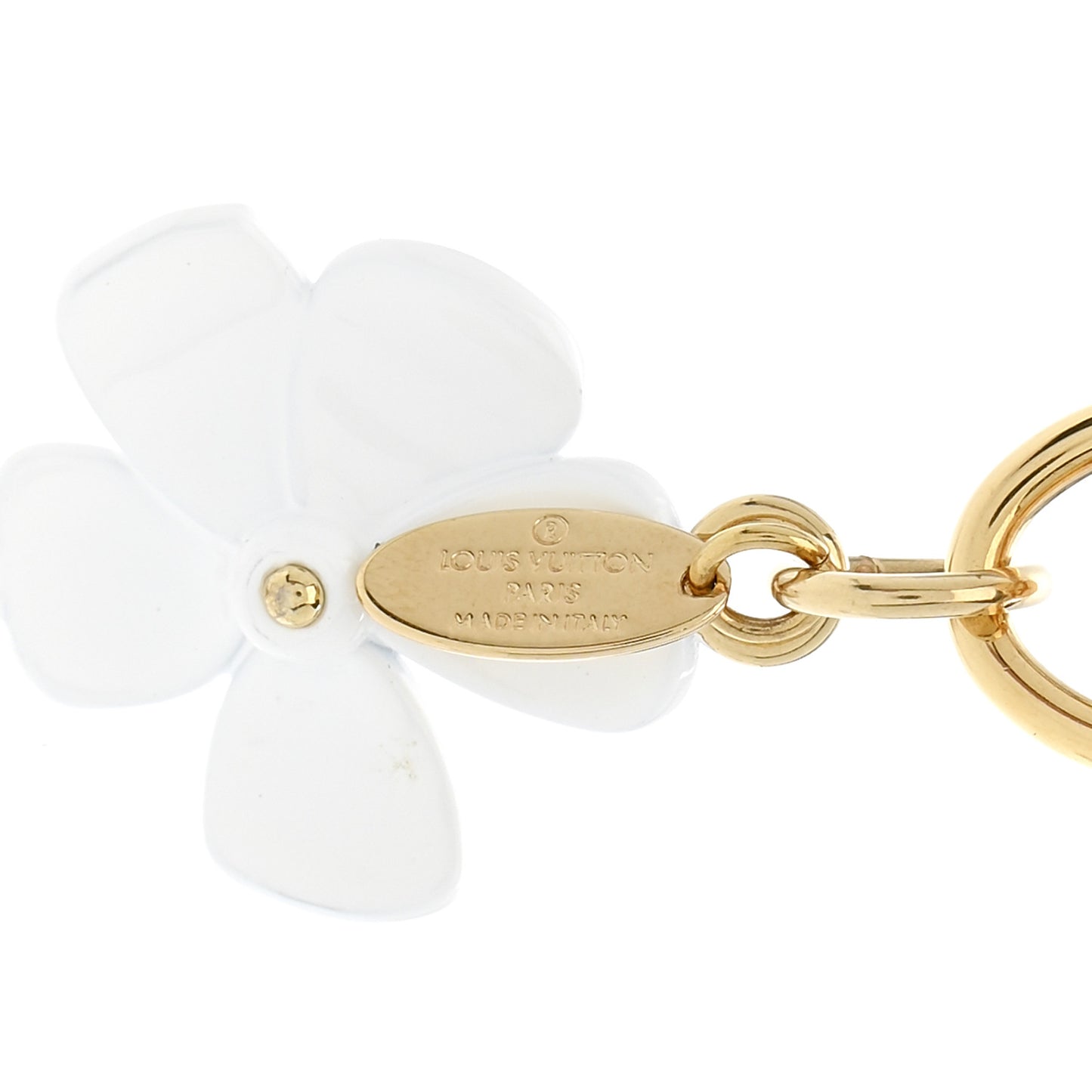 Resin Wood Vivienne Bag Charm Key Holder Pink