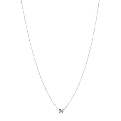 Tiffany Platinum Diamond .35ct Elsa Peretti Diamonds by the Yard Pendant Necklace 1 of 8