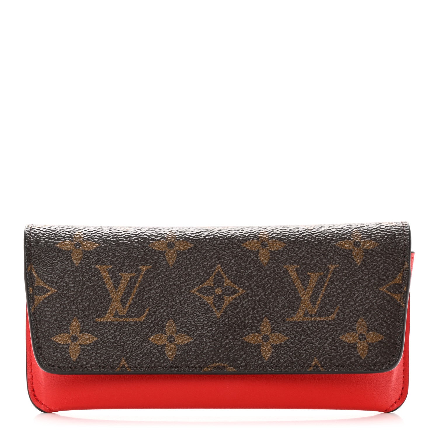 Louis Vuitton Monogram Woody Sunglass Case Rouge 1 of 9