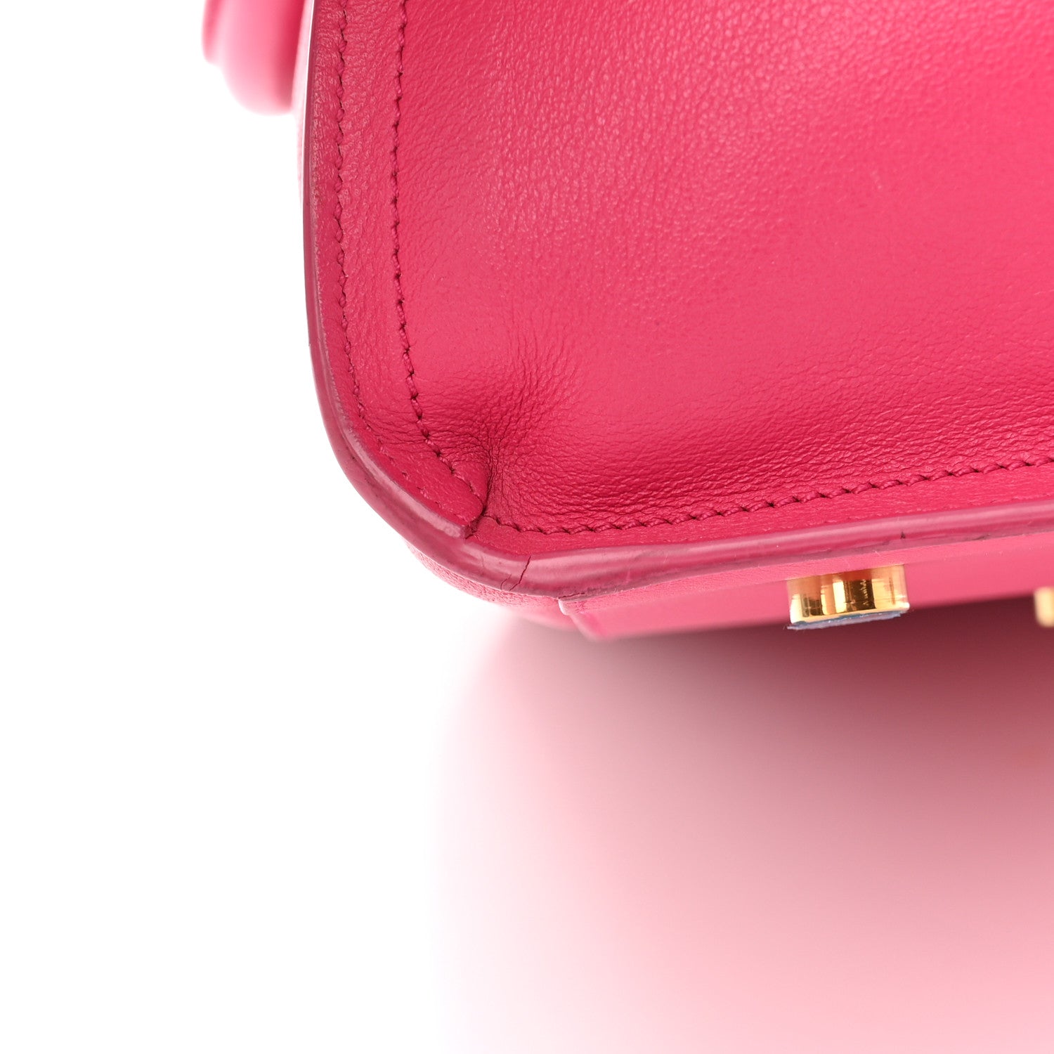 Saint Laurent Calfskin Small Monogram Cabas Fuchsia 11 of 16