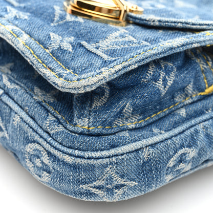 Louis Vuitton Denim Fairfax Pochette Blue 9 of 9