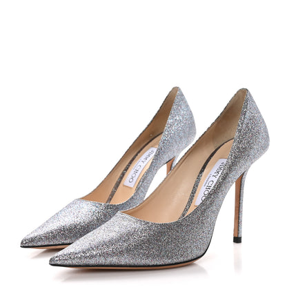 Jimmy Choo JIMMY CHOO Glitter Fabric Love 100 Pumps 37.5 Multicolor 3 of 8