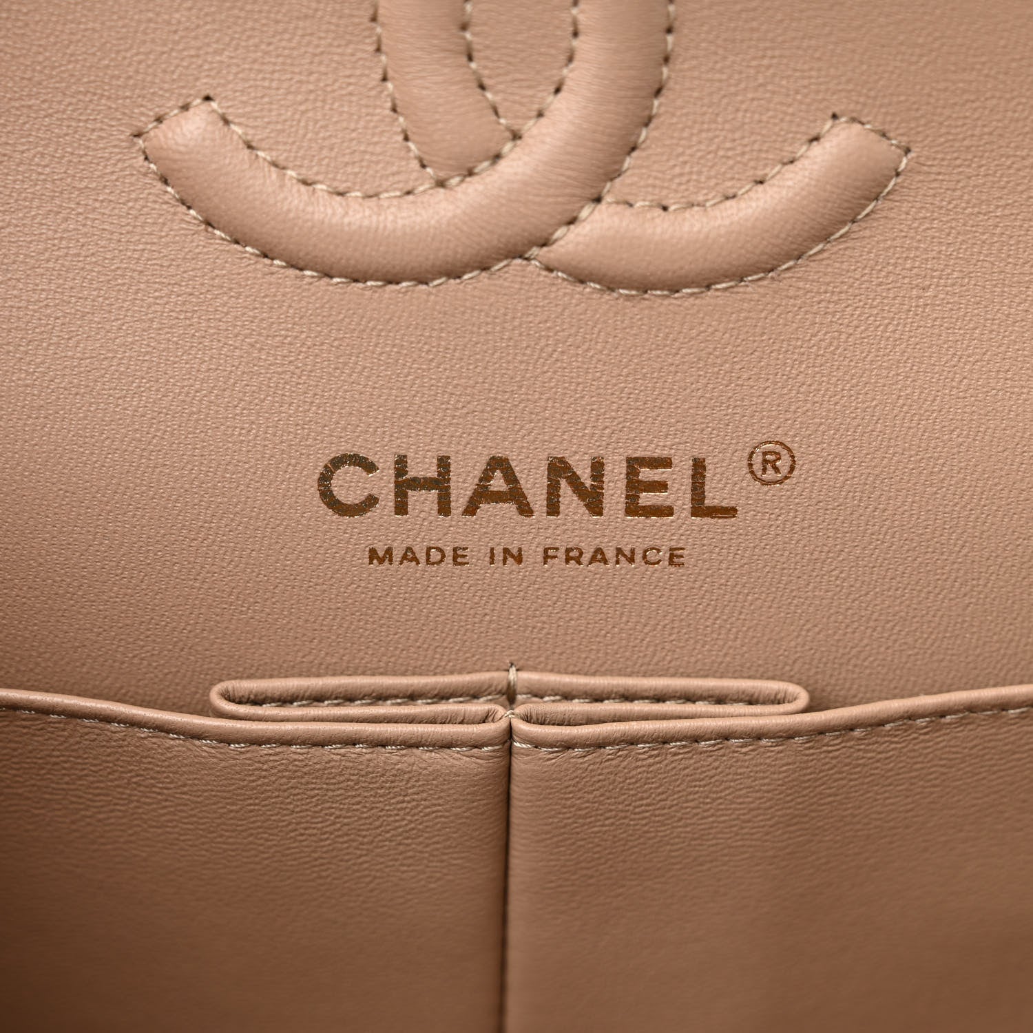 Chanel Caviar Quilted Small Double Flap Dark Beige 6 of 10