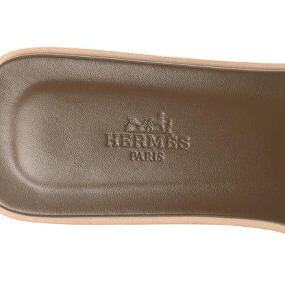 Hermes Epsom Oran Sandals 39 Etoupe 7 of 11