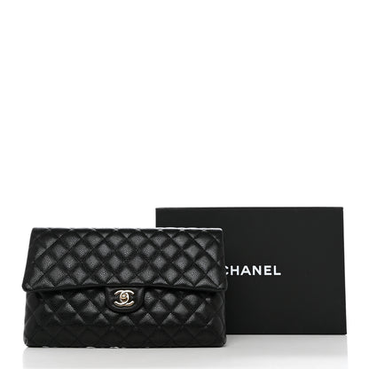 Chanel Caviar Quilted Flap Clutch Black 8 of 8
