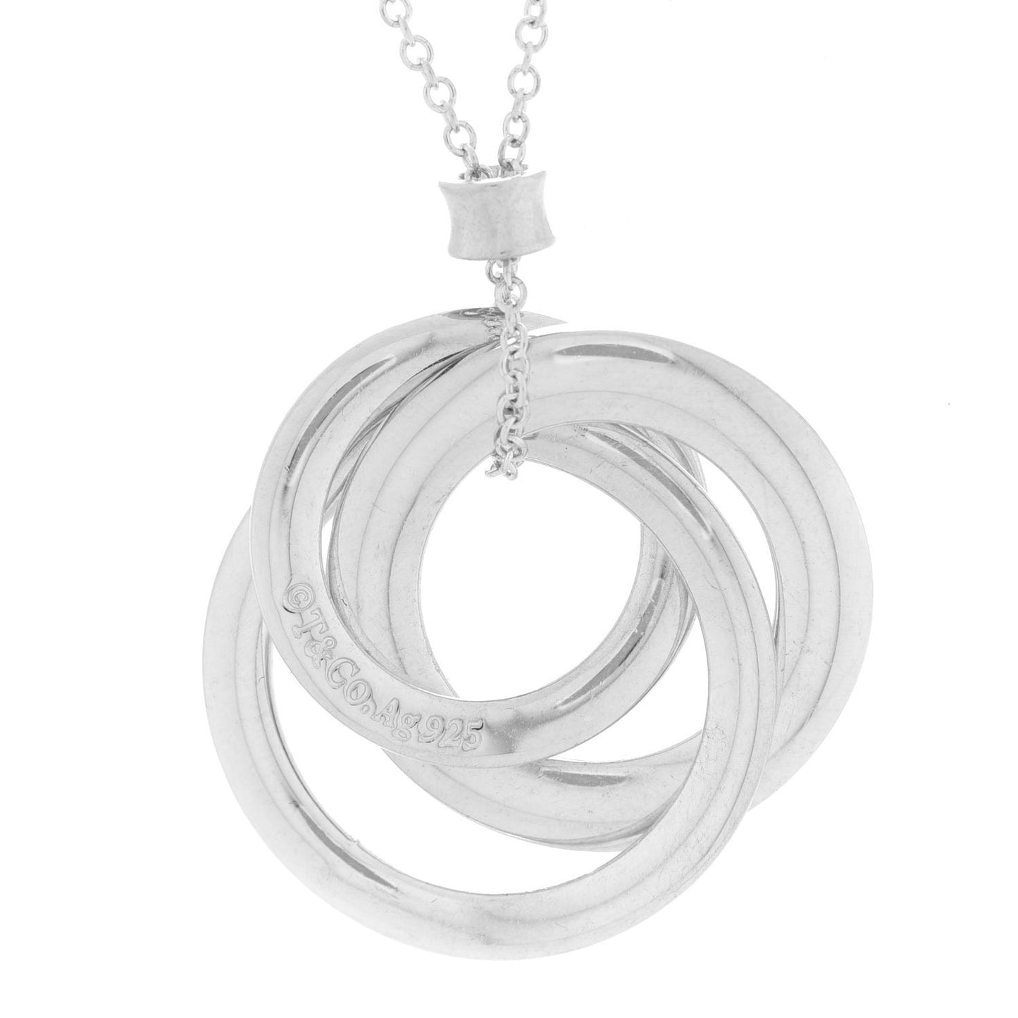 Sterling Silver 1837 Circles Pendant Necklace