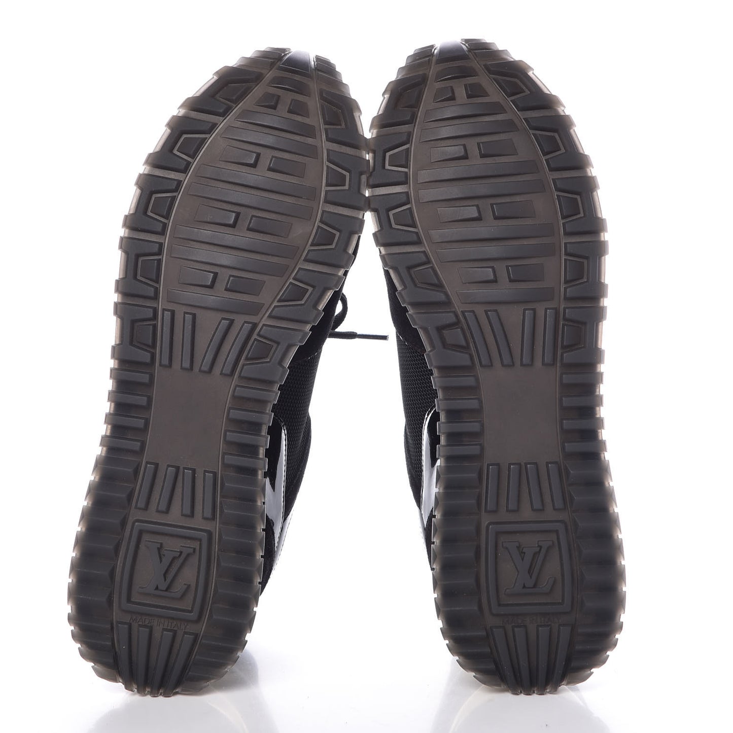 Suede Monogram Run Away Sneakers 38.5 Black