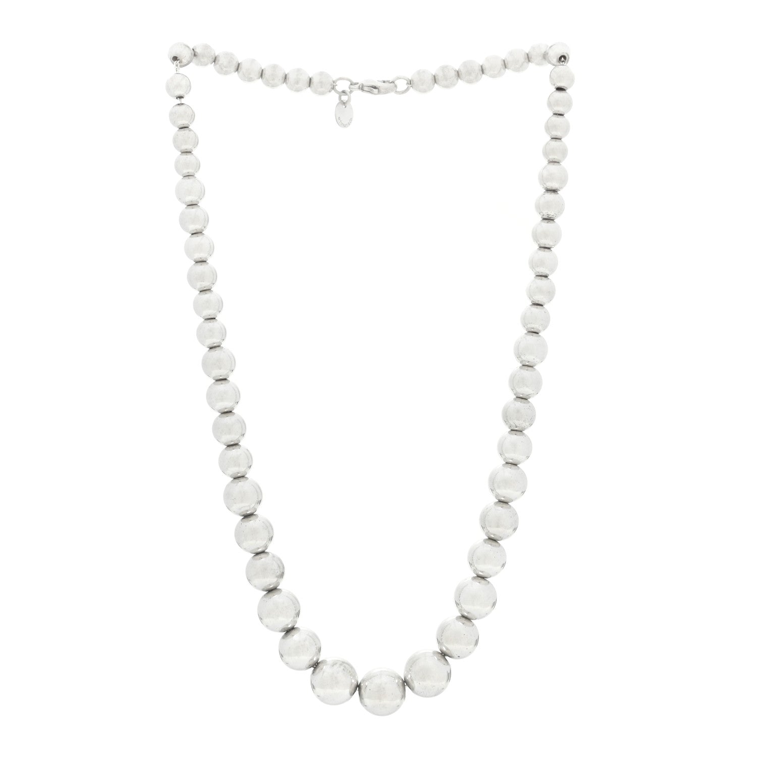 Tiffany Sterling Silver HardWear Graduated Ball Necklace 3 of 5