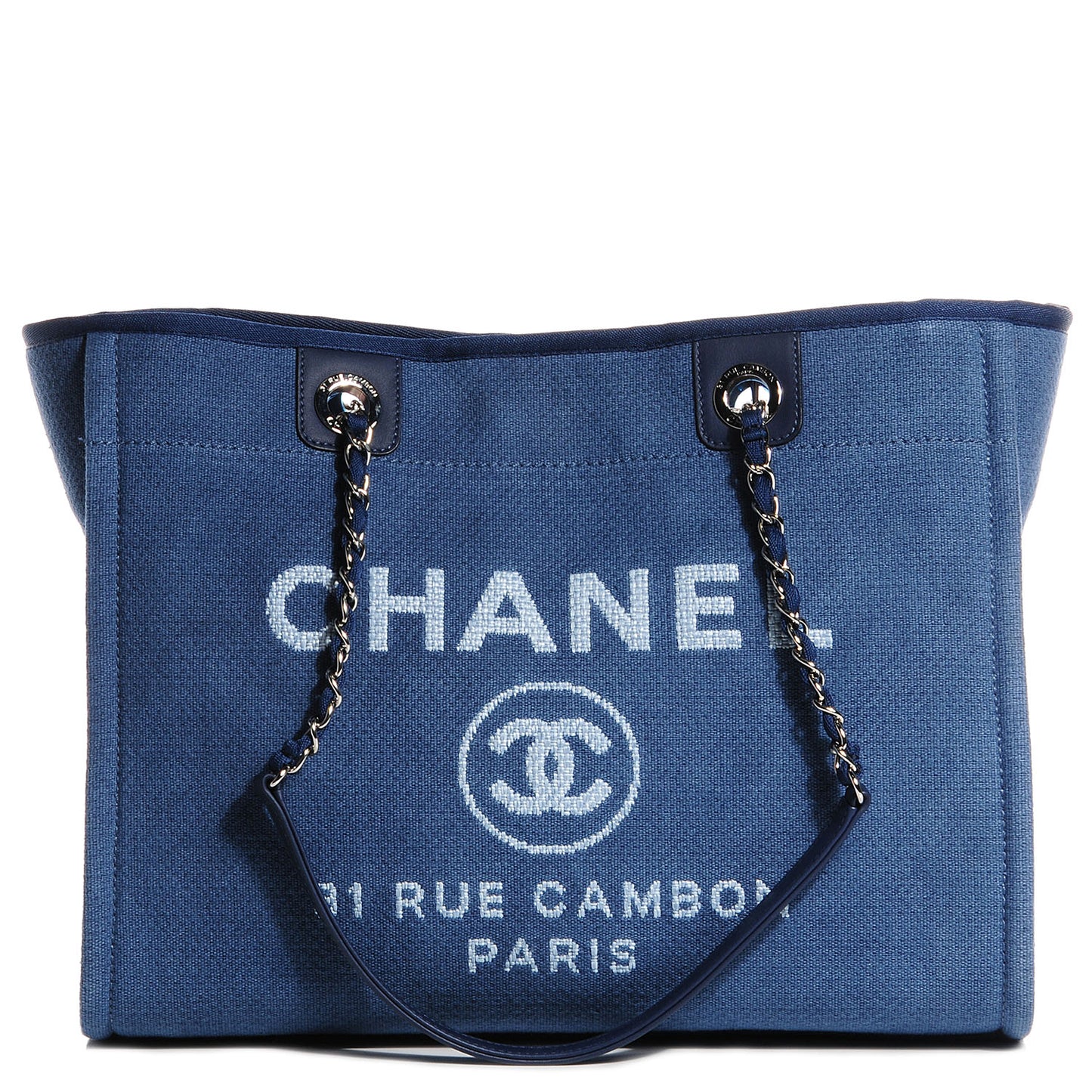Toile Small Deauville Tote Denim Blue