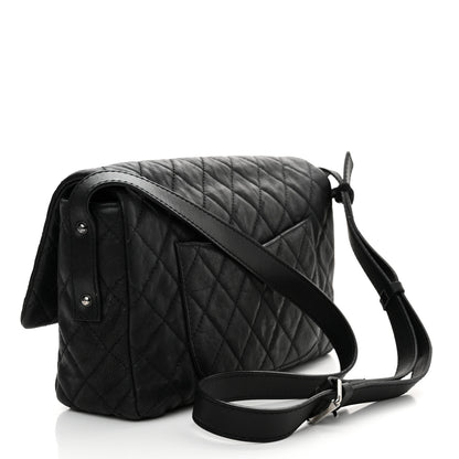 Chanel Calfskin Quilted Jumbo Easy Reissue Messenger Flap Black 3 of 12