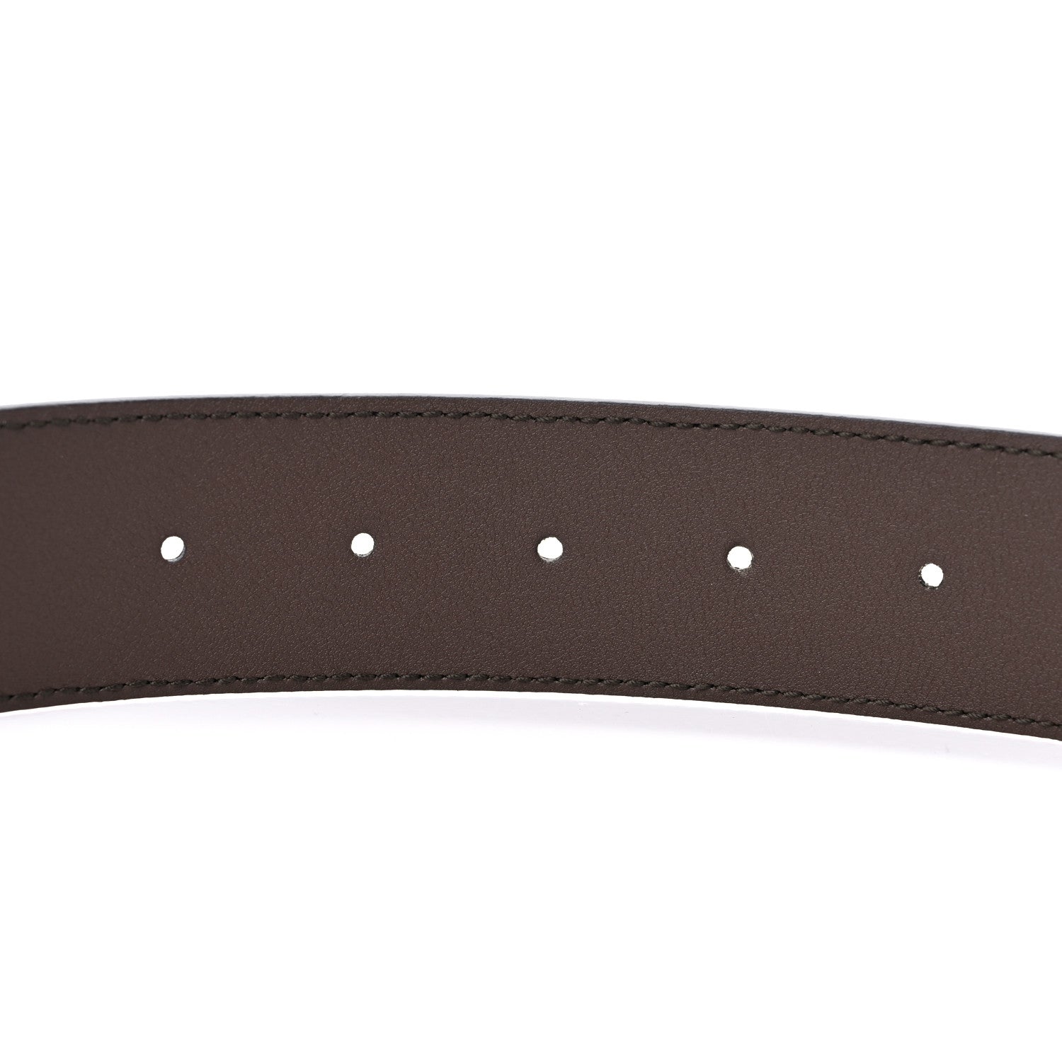 Gucci GG Supreme Monogram Textured Dollar Calfskin Blondie 40mm Belt 95 38 Beige Ebony New Acero 4 of 4