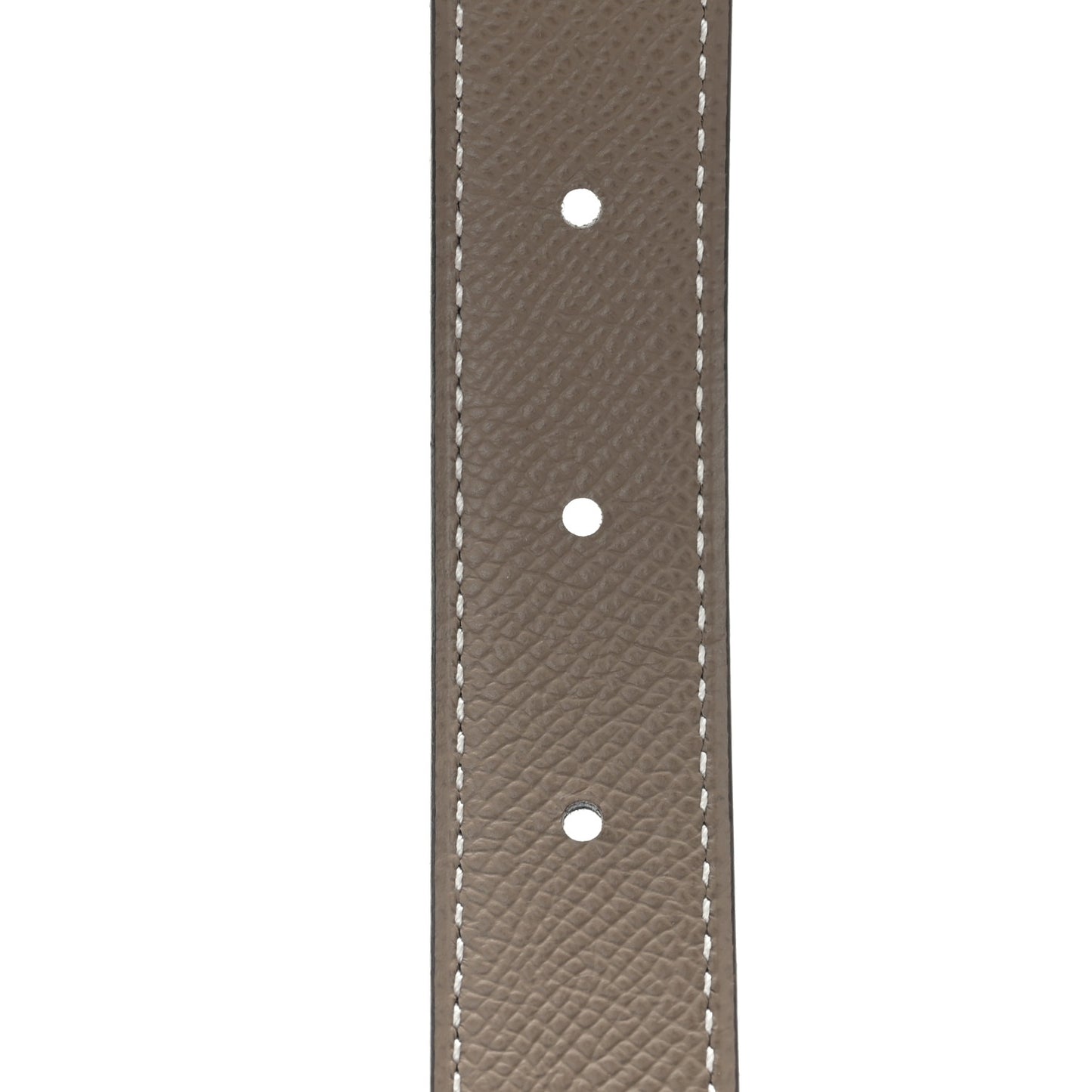 Swift Epsom 24mm H au Carre Twist Belt 75/30 Black Etoupe