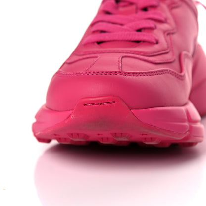 Gucci Calfskin Logo Womens Rhyton Sneakers 36 Box Pink 9 of 10