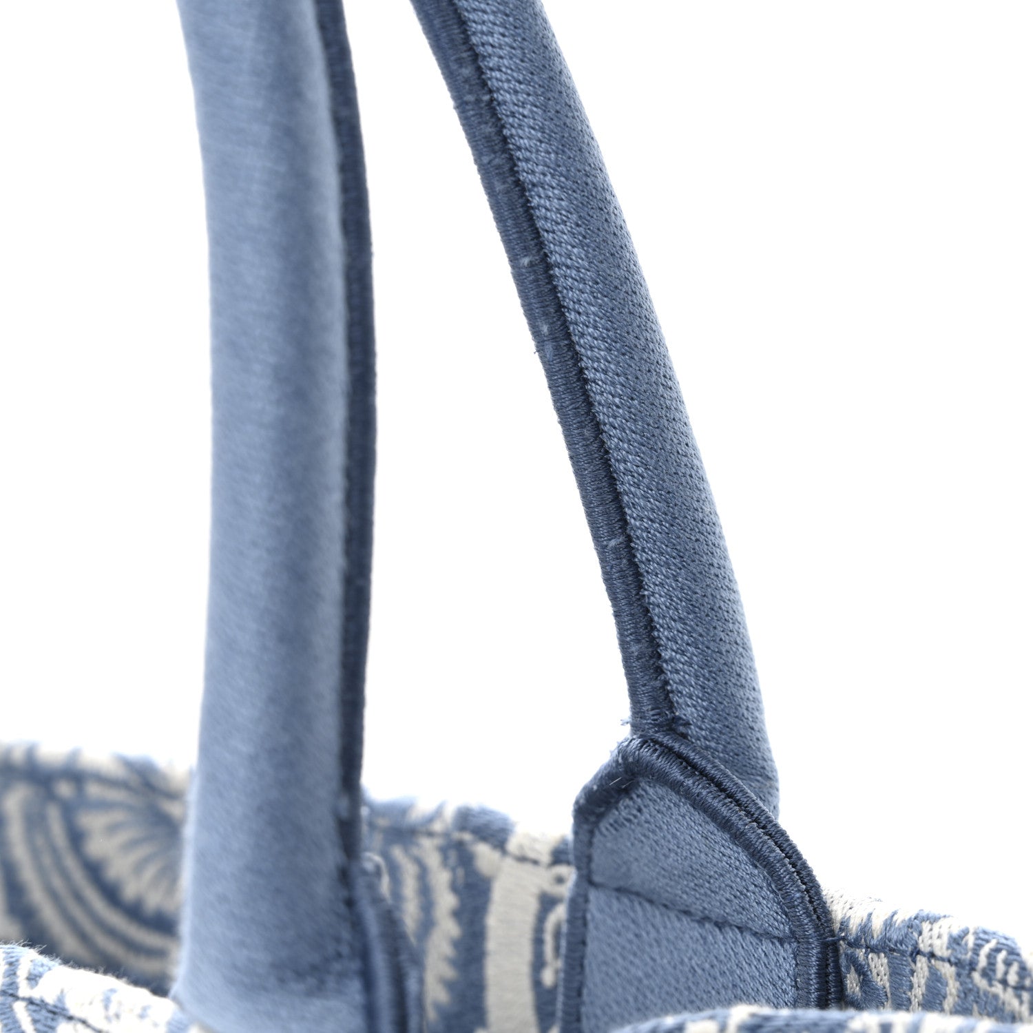 Christian Dior Canvas Embroidered Medium Butterfly Book Tote Azur White 10 of 11