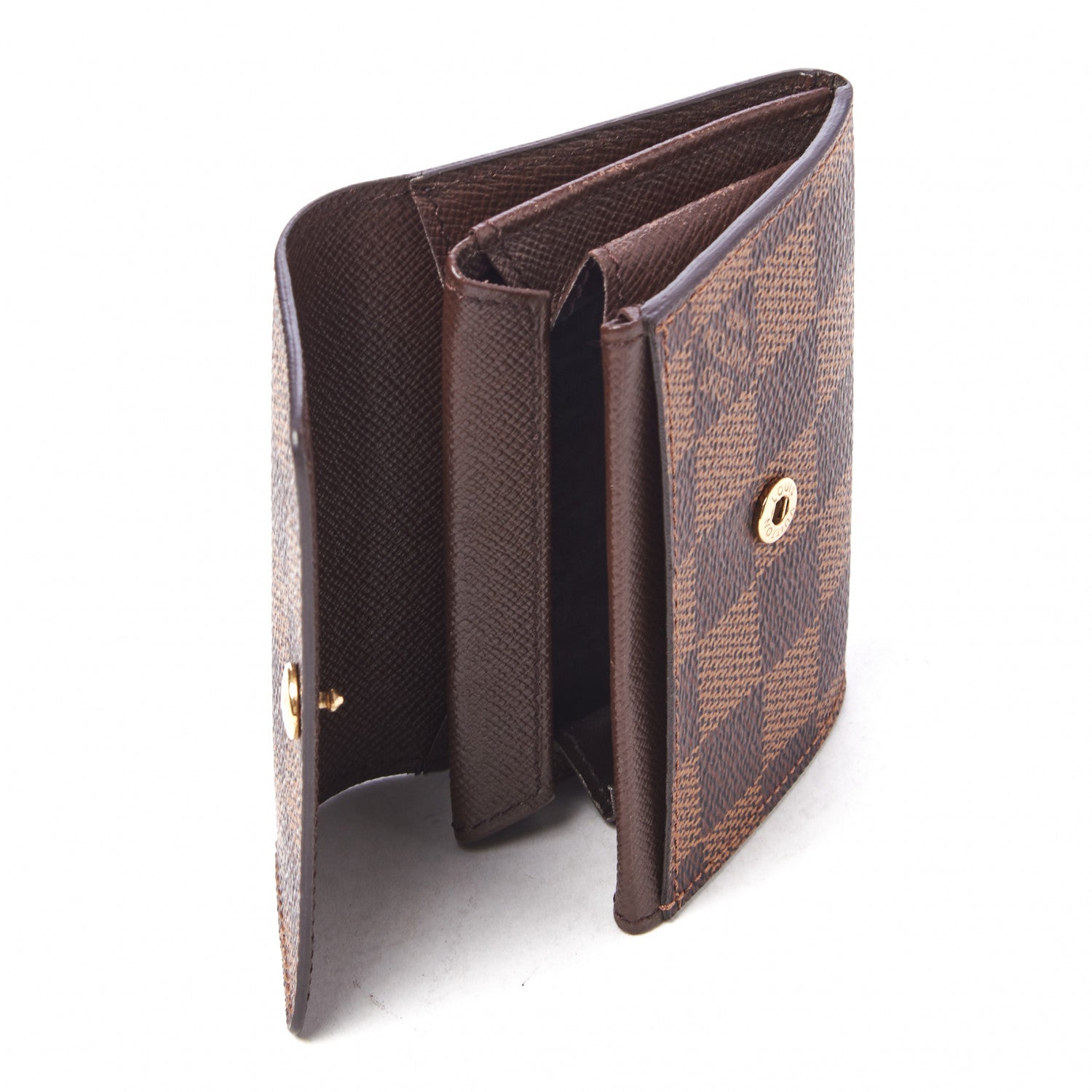 Louis Vuitton Damier Ebene Porte-Monnaie Plat Coin Purse 7 of 7