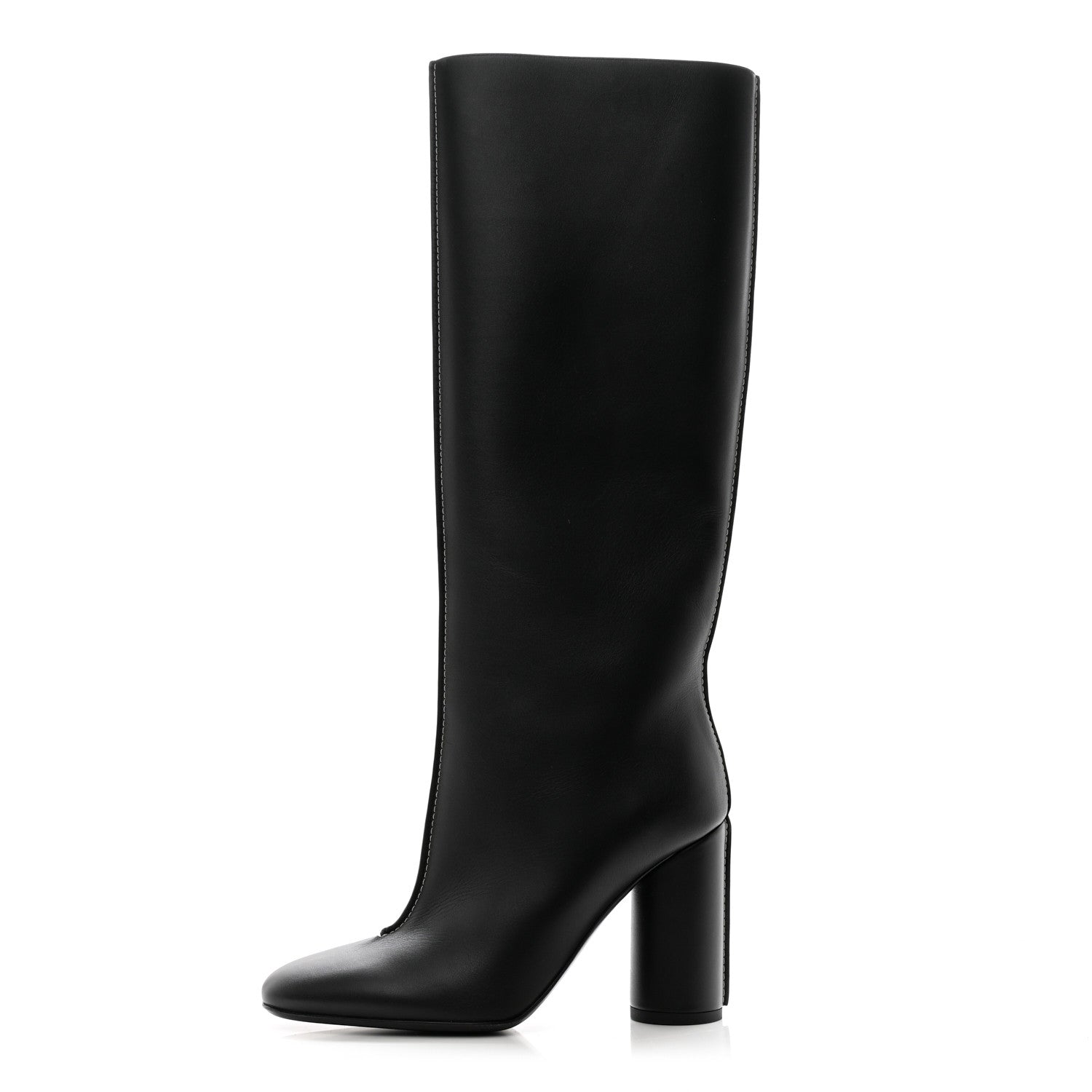 Hermes Calfskin Dressage Boots 37.5 Black 1 of 8
