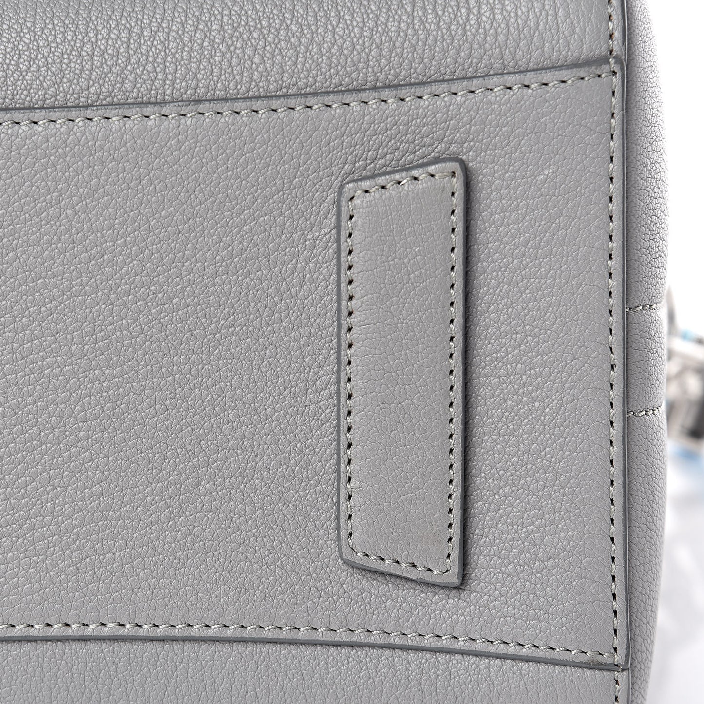 Sugar Goatskin Small Antigona Pearl Grey
