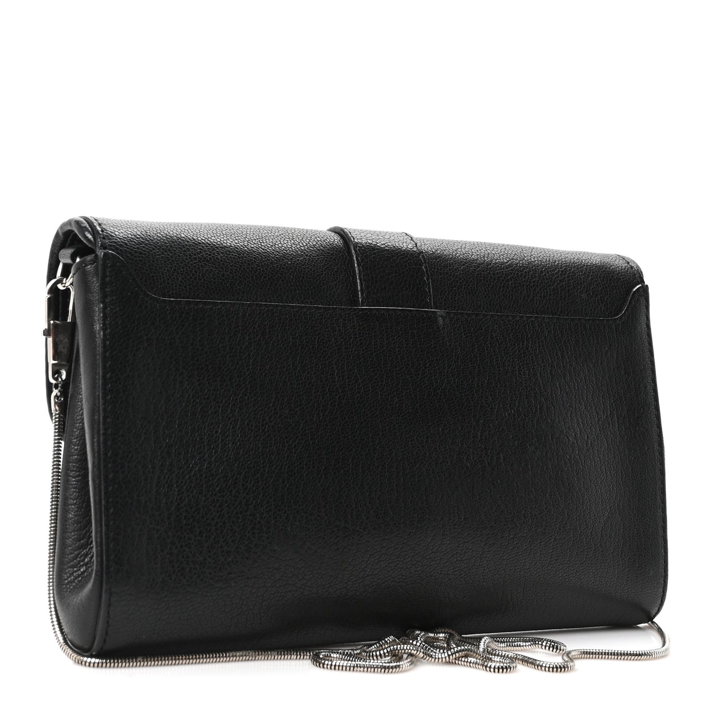Sugar Goatskin Obsedia Chain Shoulder Bag Black