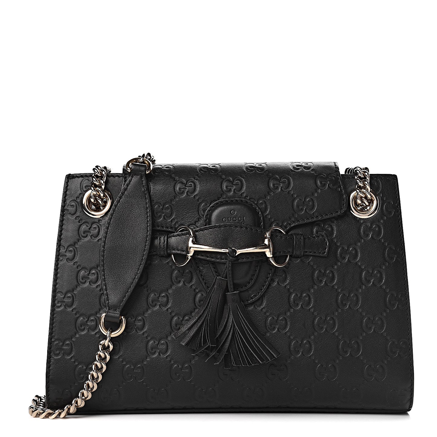 Guccissima Small Emily Shoulder Bag Black