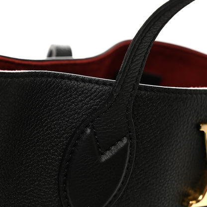 Louis Vuitton Grained Calfskin Lockme Shopper Black 10 of 12