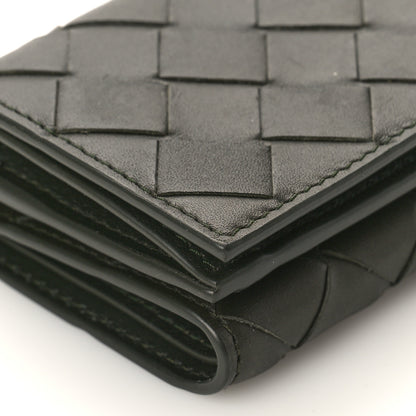 Bottega Veneta Nappa Maxi Intrecciato Tri-Fold Wallet Inkwell 8 of 9