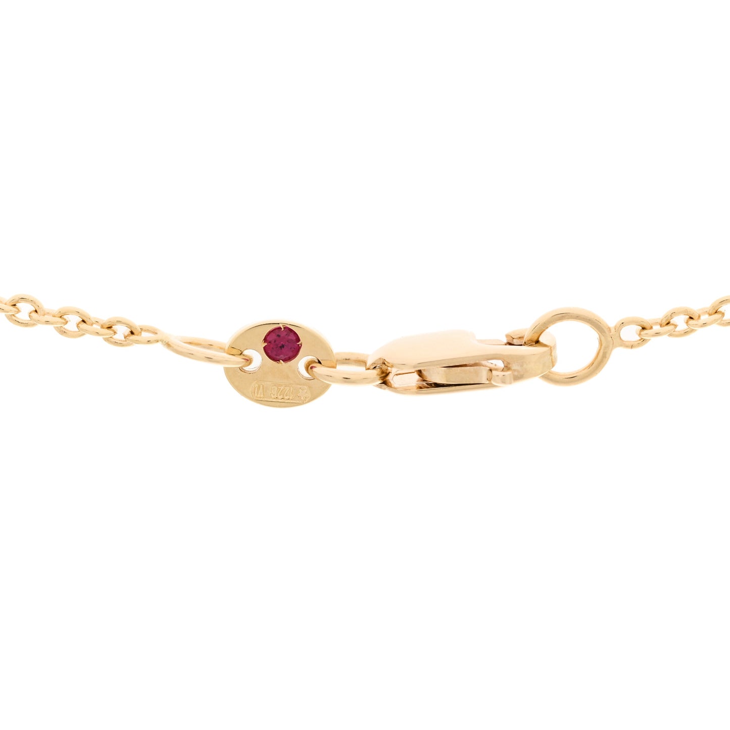 18K Yellow Gold Diamond .19ct Diamonds By The Inch Solitaire Necklace