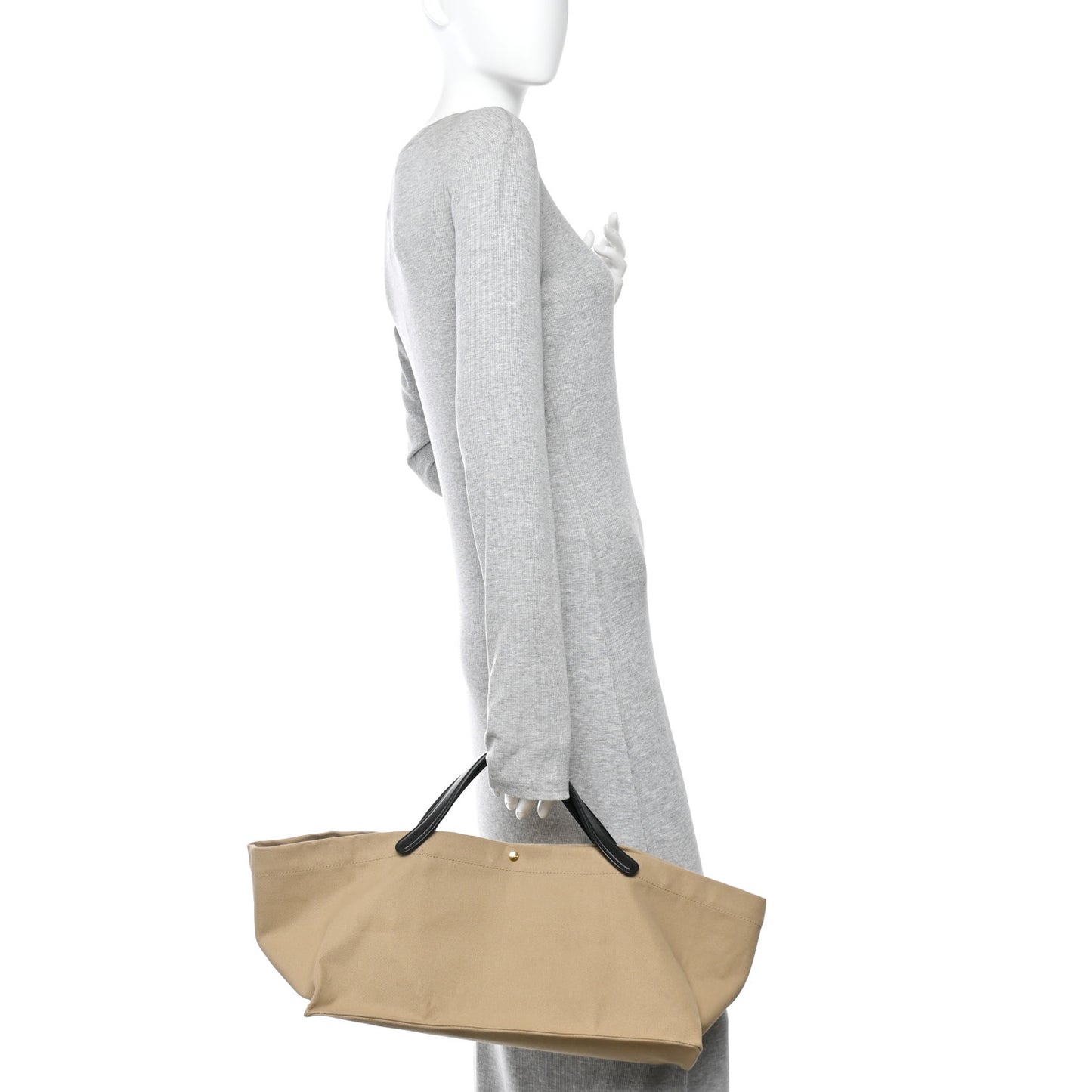 Cotton Twill East West Idaho Tote Beige