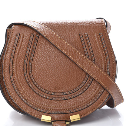 Chloe Calfskin Mini Marcie Round Crossbody Bag Tan 9 of 15